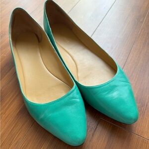 Nine West Turquoise Leather Flats